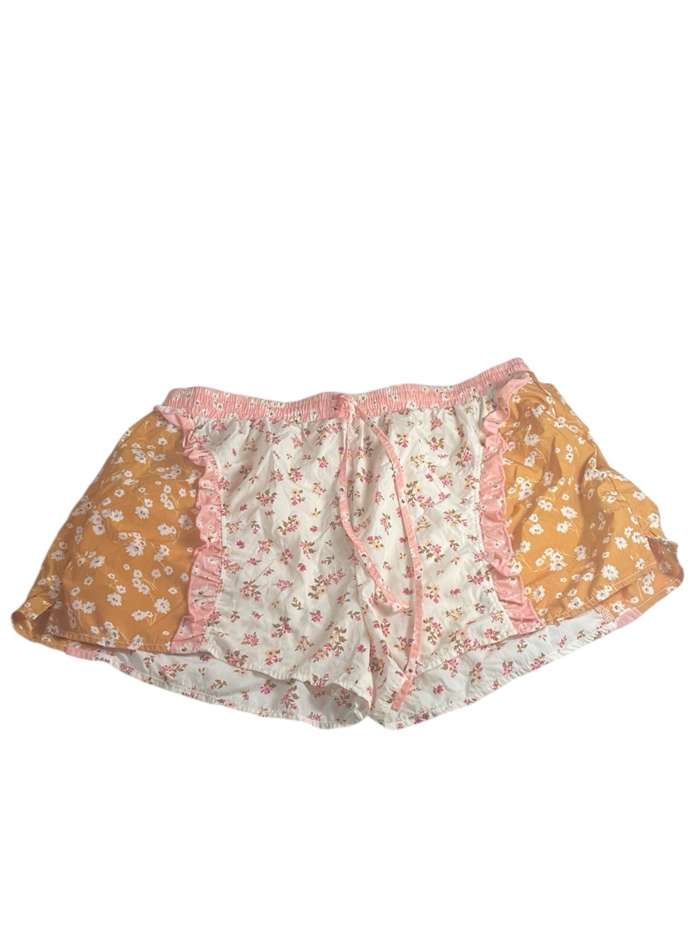 Sincerely Jules For Bandolier The Wilder Nylon Running Shorts Floral Ruffle